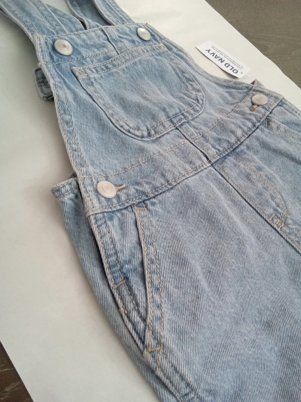 Old Navy Baby Denim Shortalls Overalls 6-12M NWT